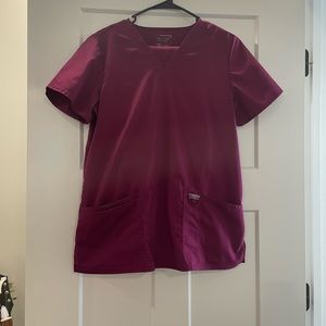 Wine color Cherokee scrub set